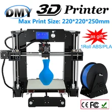 10 м нити 16 ГБ SDCARD инструмент с алюминиевой очаг комплект принтер 3D печати 1 рулон нити 16 ГБ SD карты ЖК-дисплей как подарок 3dprinter