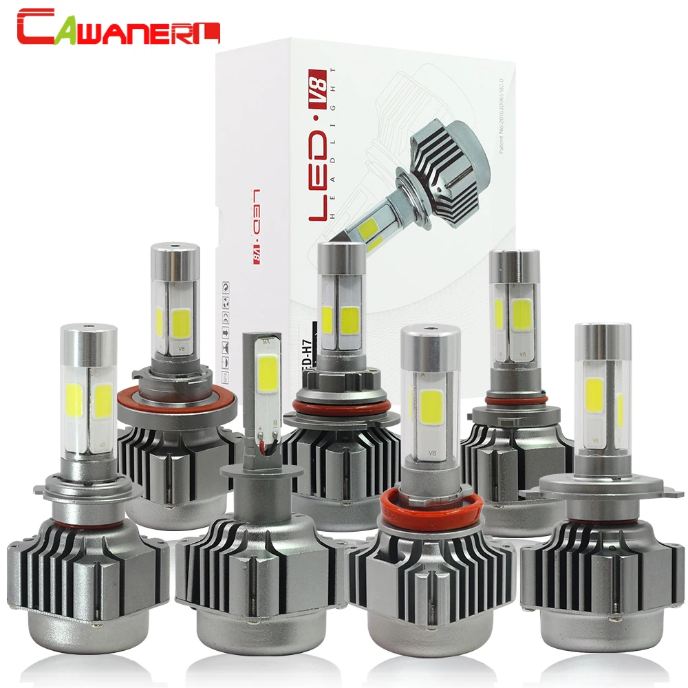 

Cawanerl Car Headlight H1 H3 H4 H7 LED Light 12000LM 100W 6000K 12V H8 H9 H11 9005 HB3 9006 HB4 9007 H13 Auto Headlamp Fog Lamp