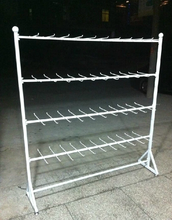 Wrought iron socks, silk scarves, displays Tie rack Belt landing aircraft Garment accessories frame