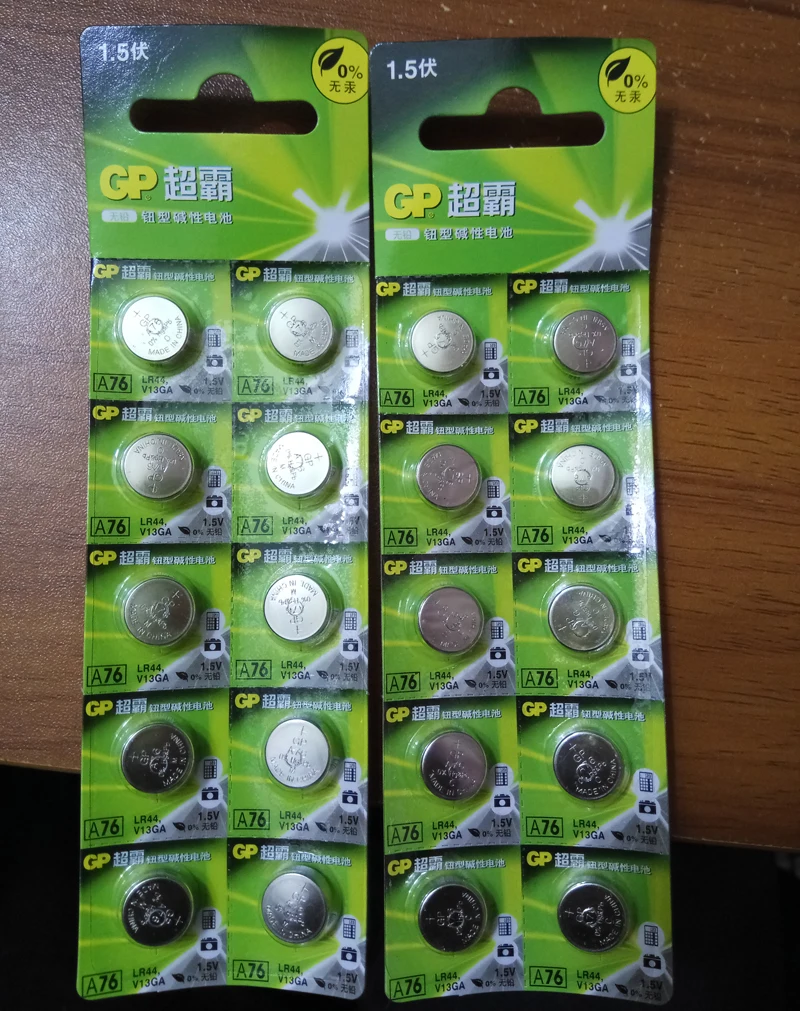 20x Gp A76 Gpa76 Lr44 Ag13 Lr44 Sr44 Battery Calculator Battery For