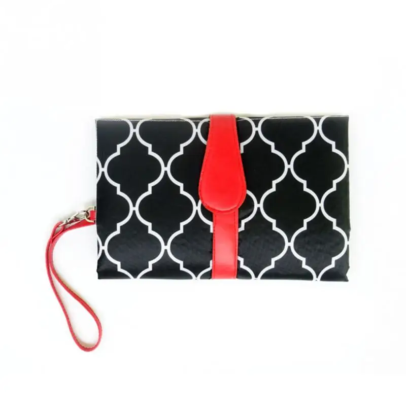 black Водонепроницаемый Портативный детские пеленки для пеленания обертывания Pad Travel пеленания клатч Baby Care товары висит Детские коляски - Цвет: black