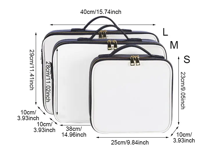 Профессиональная косметичка на молнии Макияж коробка Красота Чехол туалетные Ершики Косметичка-органайзер необходимые аксессуары для путешествий