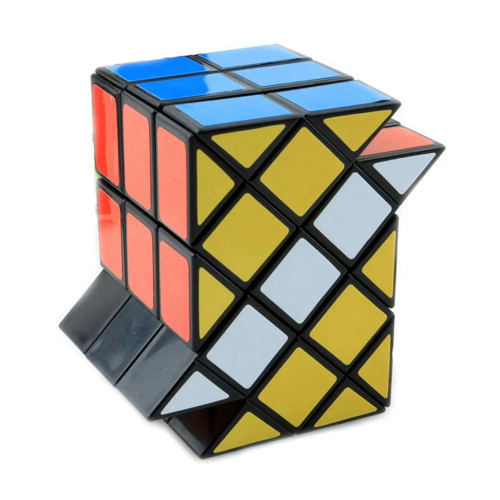 Бренд DianSheng древний 3x3x3 необычный перекос магический куб скоростная головоломка кубики Развивающие игрушки для детей - Цвет: Черный