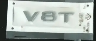 

2pcs ABS Sline V6T V8T V10 V12 car side body decoration emblem sticker lettering badge for Audi sline