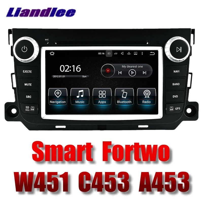 Liandlee Car Multimedia Player NAVI For Mercedes Benz For Smart Fortwo W451 C453 A453 2007~2017 Radio DVD Stereo GPS Navigation
