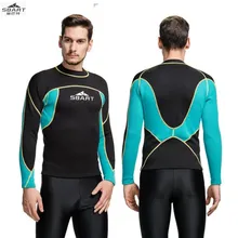Sbart 739 2 мм теплый, солнцезащитный, костюм для холодного дайвинга, мужские костюмы для подводного плавания, футболка для дайвинга, серфинга, зимнего плавания, Раздельный купальник