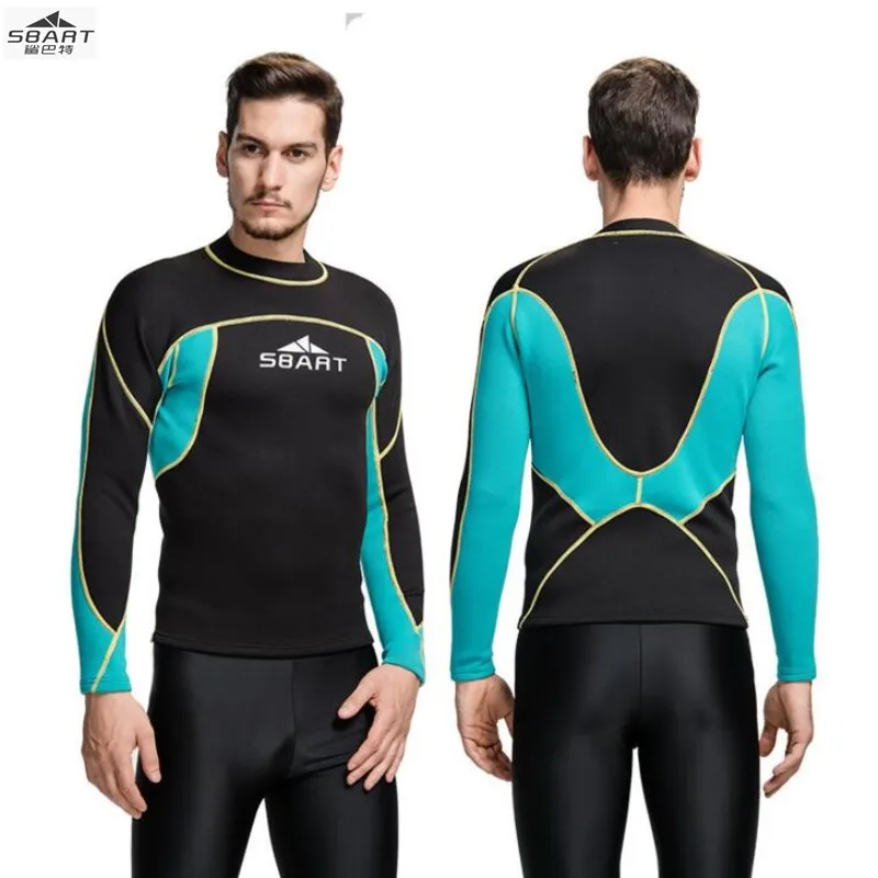 Sbart 739 2mm warm sunscreen cold diving suit font b men b font snorkeling suits diving