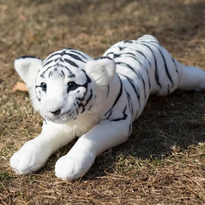 Envío Gratis simulación animales de Peluche Tigre Animal León y lionpard Peluche muñeca Kawaii algodón Brinquedo Juguetes Para Chi