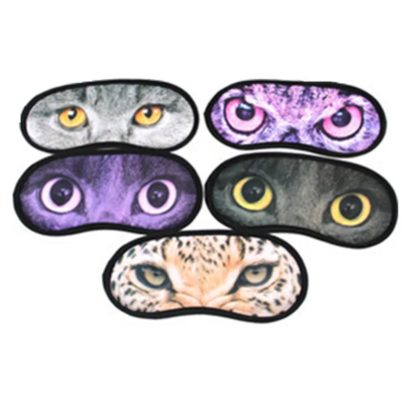 

1Pc Soft Animal Head Travel Sleep Rest Sleeping Aid Mask Eye Shade Cover Comfort Blindfold Shield