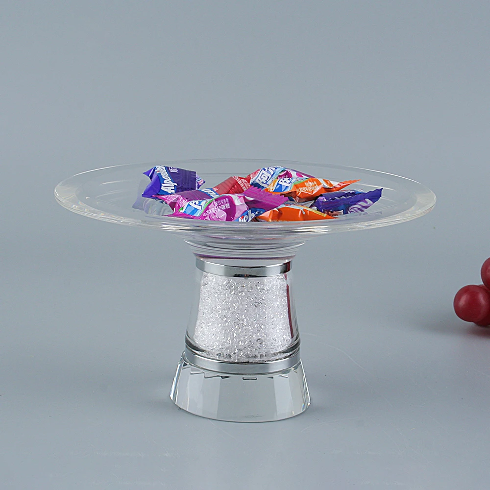 

Top Grade Crystal Cake Service Tray, Best Table Decoration For Wedding Party, Gift-Box Packing & Free Shipping