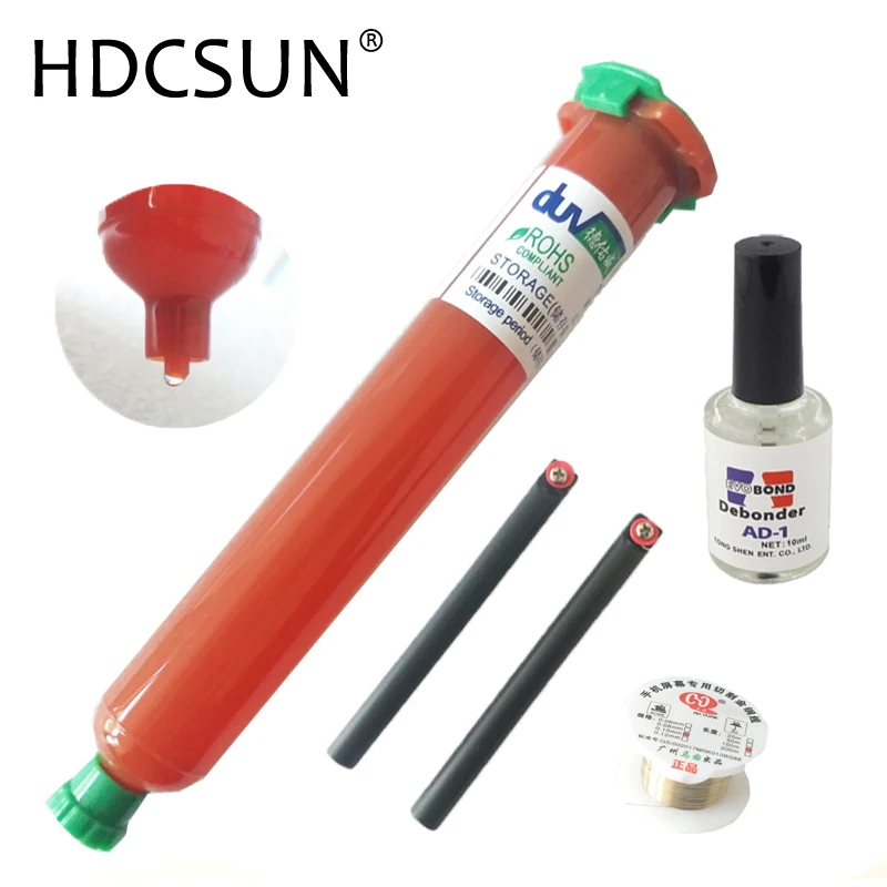 

2015 new tp-2500 LOCA UV glue net 50g with net 20g Glue Remover Dispergator tp 2500 Screen glue Golden Cutting Wire 50M