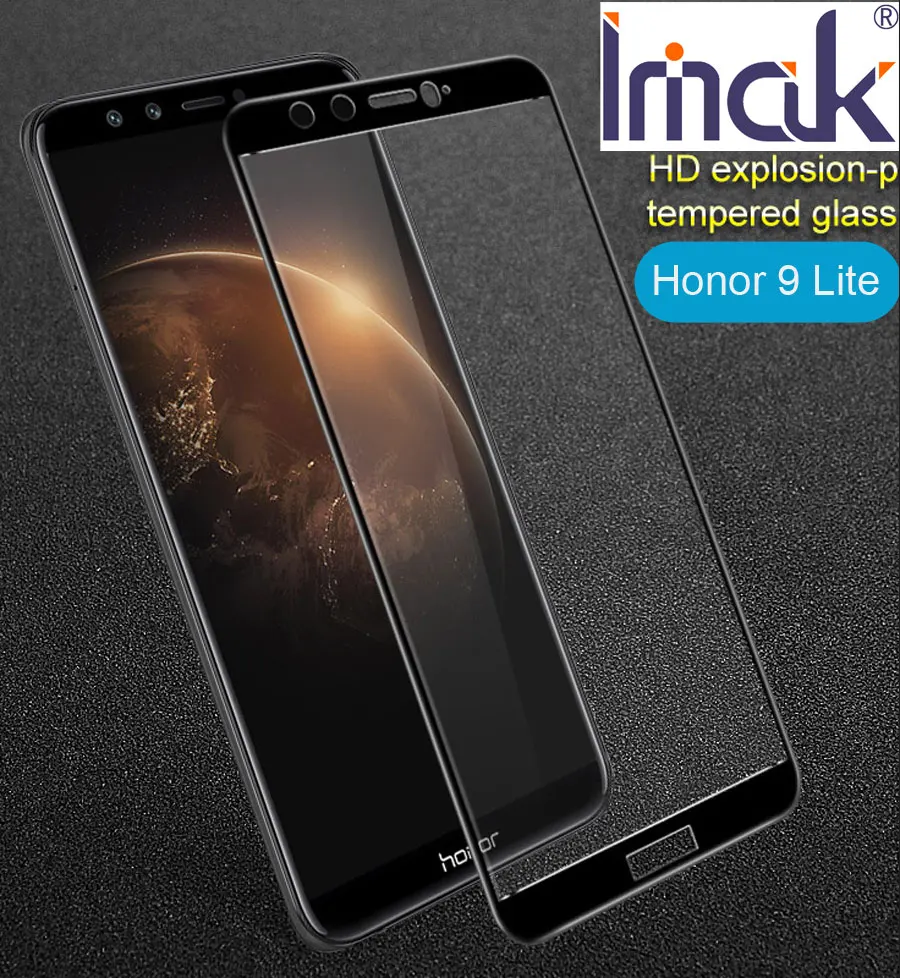 Imak Полное покрытие экрана защитное закаленное стекло для Huawei Honor 9 Lite 2.5D изогнутое
