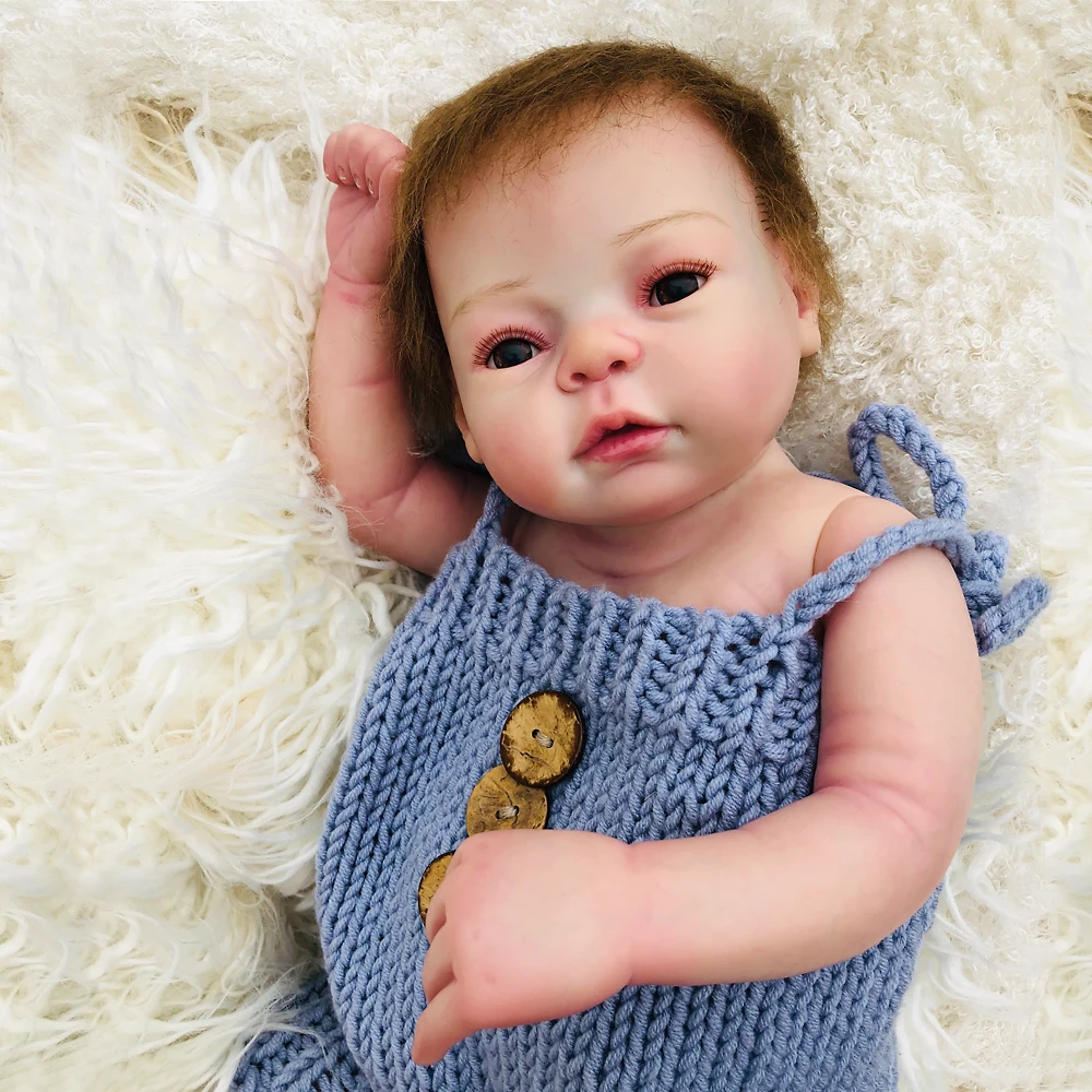 Богатая картина Bebe reborn dolls 22 дюймов полный корпус Винил кремний reborn baby doll 55 см реалистичные bonceas для коллекционеров