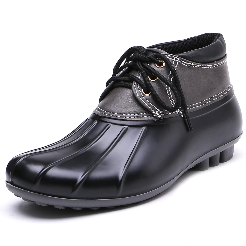 ankle high duck boots