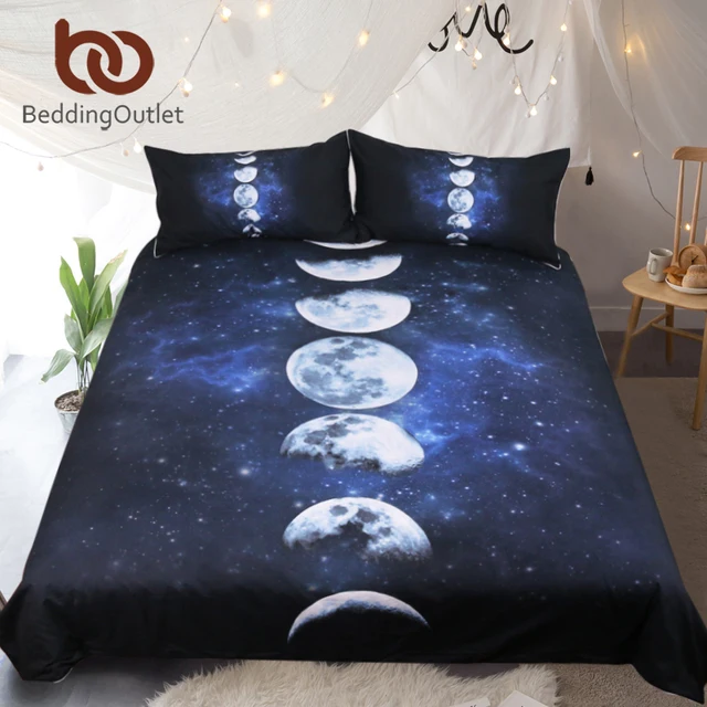 Cheap BeddingOutlet Moon Eclipse Changing Bedding Set Galaxy Printed Quilt Cover With Pillowcases 3D Landscape Bed Set 3-Piece Cheap BeddingOutlet Moon Eclipse Changing Bedding Set Galaxy Printed Quilt Cover With Pillowcases 3D Landscape Bed Set 3-Piece