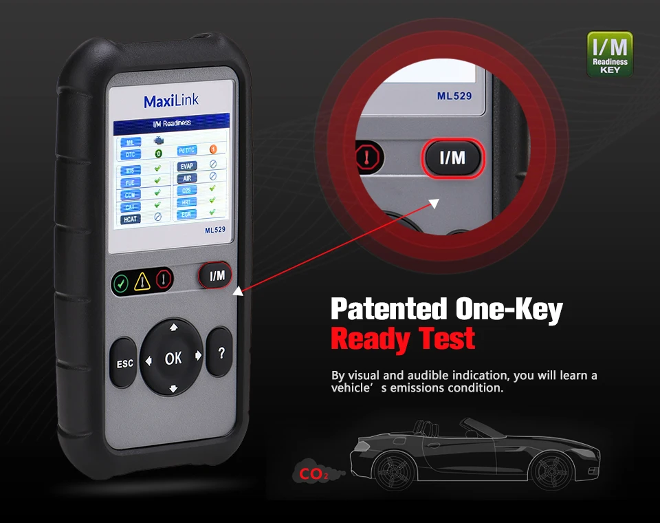 AUTEL MaxiLink ML529 OBD2 сканер автомобильный диагностический инструмент полный OBDII код считыватель Автосканер Диагностика OBD 2 Код ошибки чтение