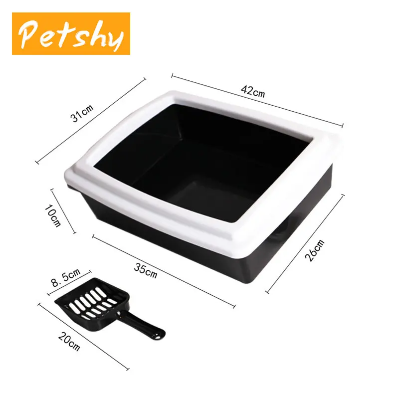Petshy Cat Bedpans Semi Closed Anti-splash Cat Toilet Cat Litter Box Plastic Bedpan Case Pet Supplies Easy To Use Petshy Cat Bedpans Semi Closed Anti-splash Cat Toilet Cat Litter Box Plastic Bedpan Case Pet Supplies Easy To Use