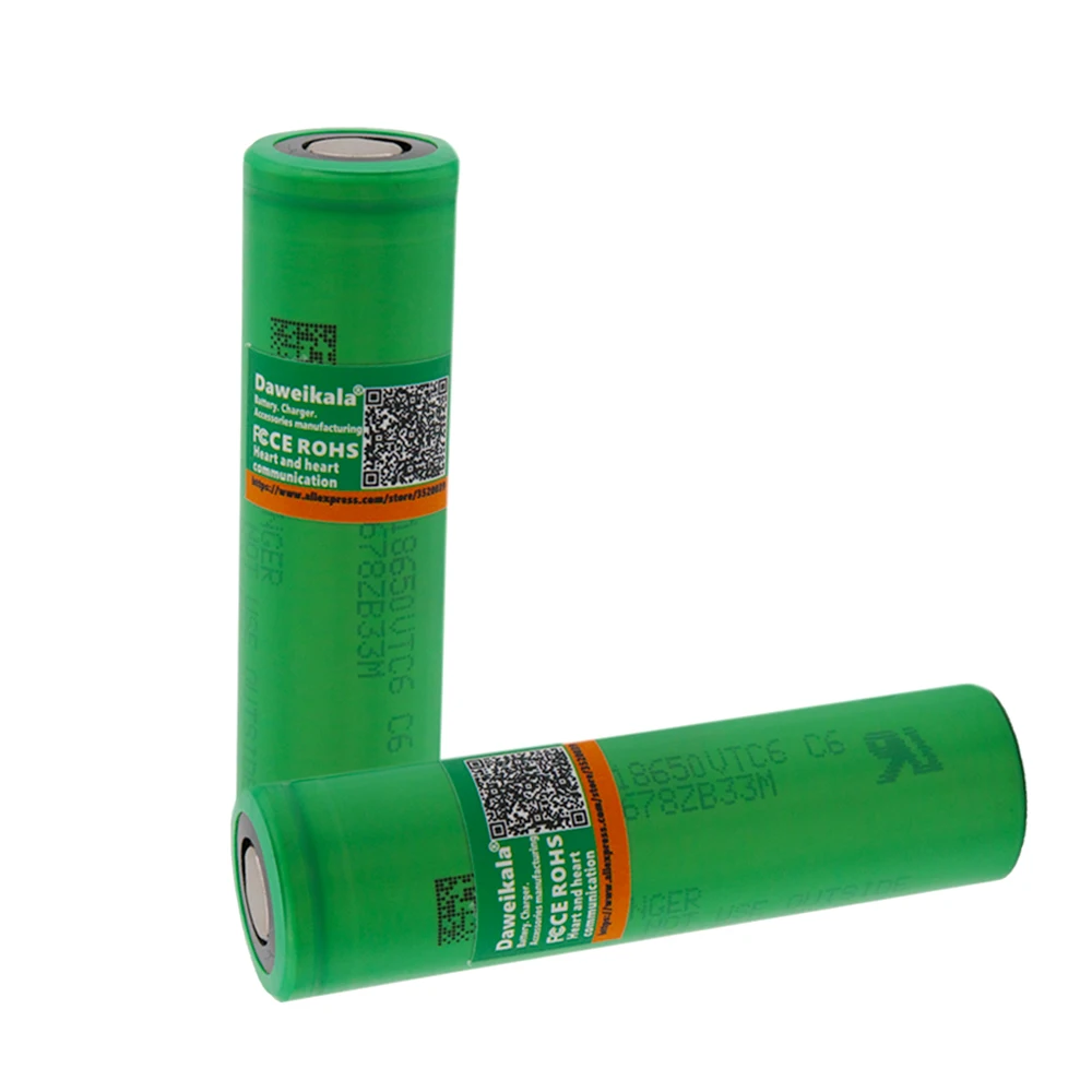 100% original VTC 63,7 V 3000 mAh Li-Ion batera 18650 para us18650 vtc6 3000 mAh batera juguetes de herramientas linterna 100% original VTC 63,7 V 3000 mAh Li-Ion batera 18650 para us18650 vtc6 3000 mAh batera juguetes de herramientas linterna