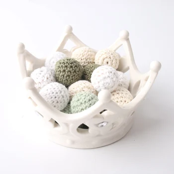 

5pcs 20mm Raw Wooden Beads Organic Crochet Beads Baby Nursing Accessories DIY Crafts Strengthen Teeth Tooth Baby Teether