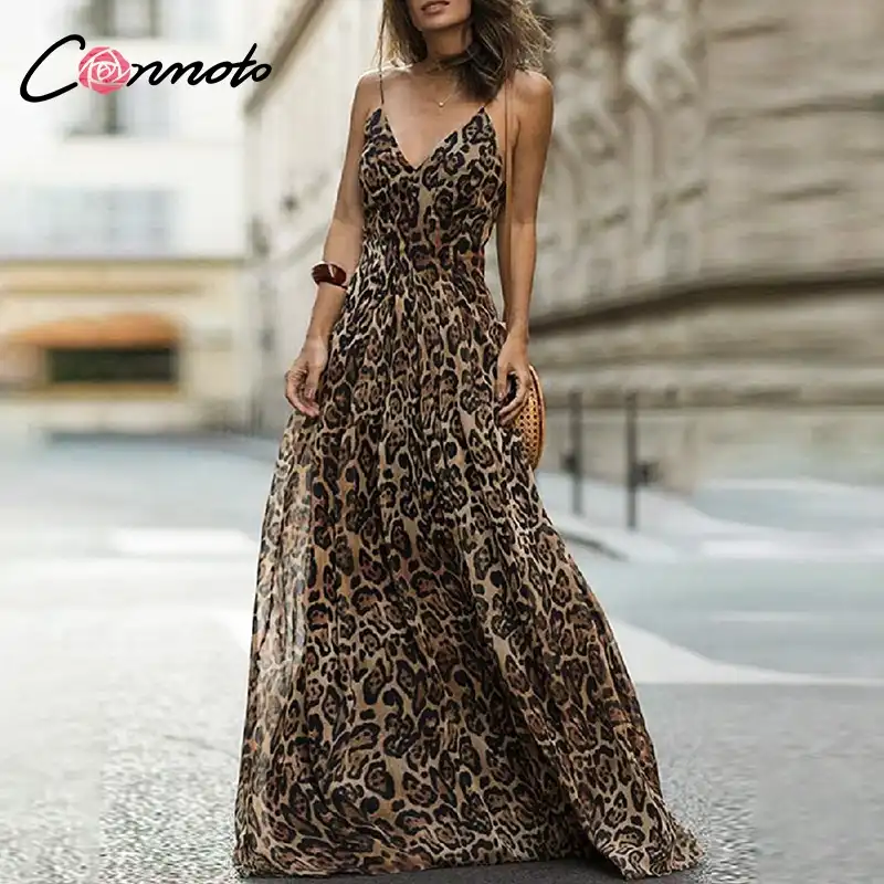 leopard casual dress