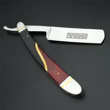 Черное дерево/красное дерево Мельхиор Ручка из нержавеющей стали для бритья