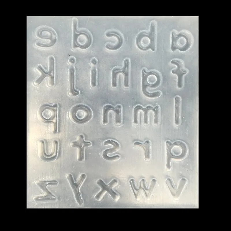 Lowercase English Letters Fondant Alphabet Letter Silicone ...