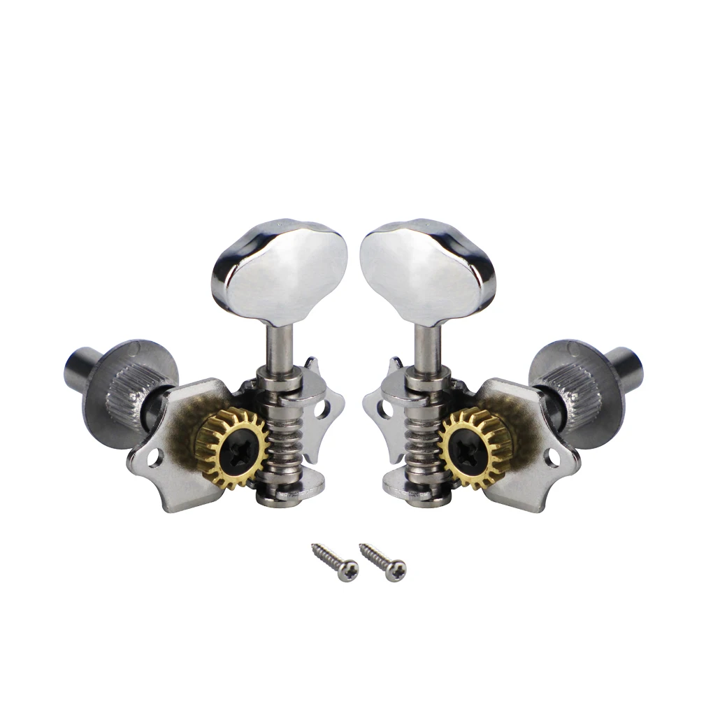 FLEOR 2PCS Vintage Open Gear Acoustic Electric Guitar Ukulele String