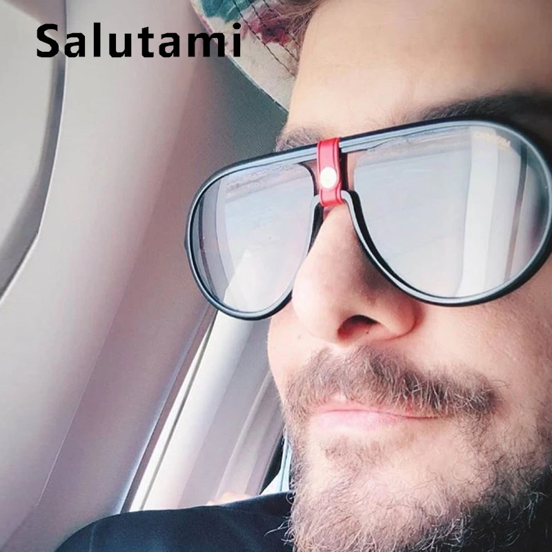 

Leather Button Frame Brand Sunglasses For Men 2019 New Fashion Pilot Driving Eyewear Male Silver Mirror Women Sun Glasses Oculos