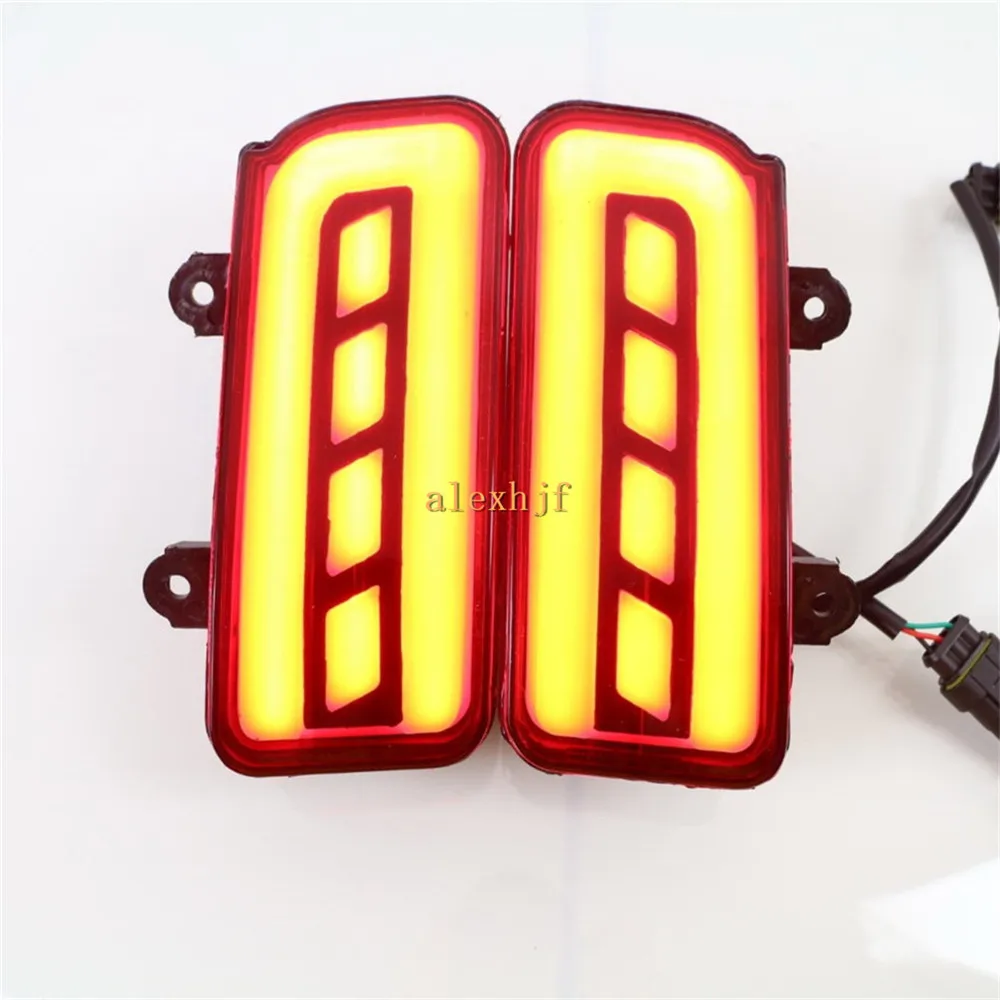 

July King LED Light Guide Brake Lights Case for Honda CR-V CRV 2015-16, Brake+Turn Signals+Night Running Warning Lights, 3 in 1