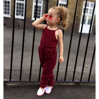 

2018 Toddler Infant Kids Baby Girl Strap Jumpsuit Romper Harem Pants Clothes Outfits Stylish Photography August 15