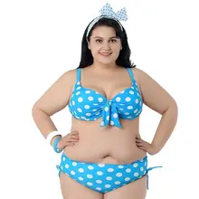 Плюс размер, бикини в горошек, набор, одежда для плавания, женский купальник, сексуальный купальник, женский купальник, пуш-ап, бразильский танга, пляжная одежда