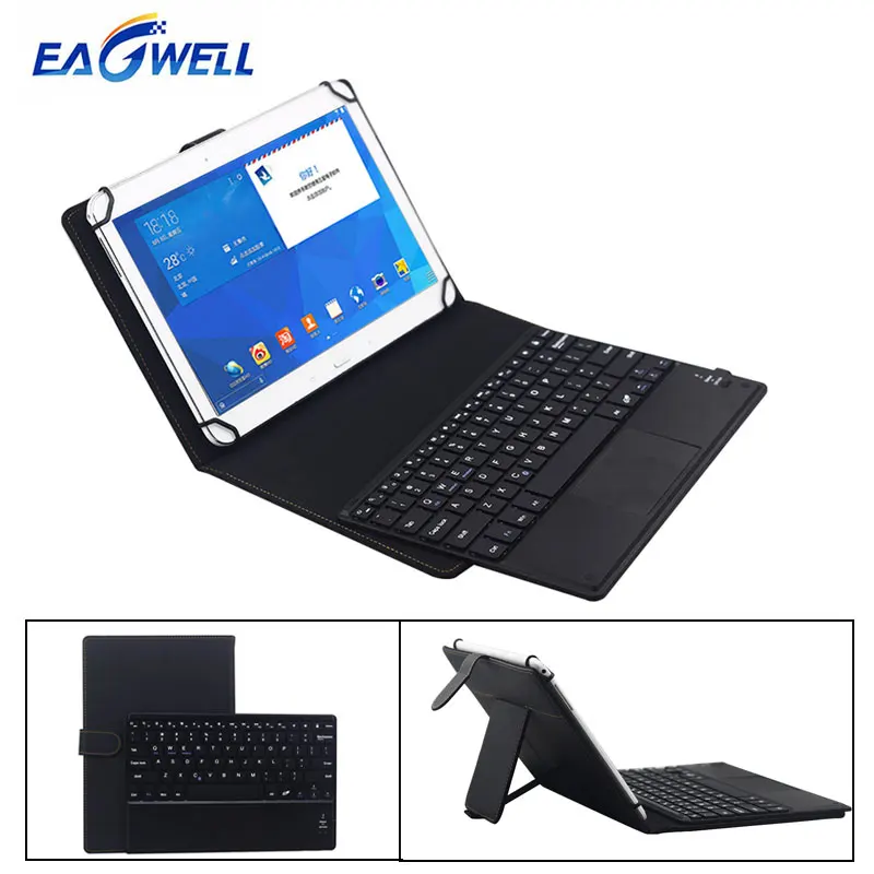 Universal 9.7 10 10.1 inch Tablet Bluetooth Keyboard PU Leather Case IOS Android Windows Tablets PC Wireless Keyboard Cover Case