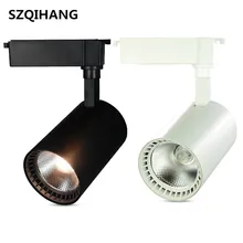 Высококачественные 20 Вт 30 Вт СВЕТОДИОДНЫЕ Дорожки алюминиевые потолочные рельсы трек светодиоды по технологии cob точечные рельсы прожекторы AC85-265V