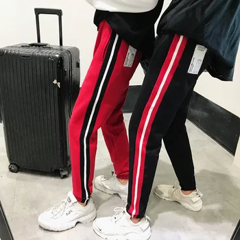 

Autumn And Winter New Men's Fashion Temperament Cotton Polyester Loose Personality Wild Simple Plus Velvet Thick Casual Pants