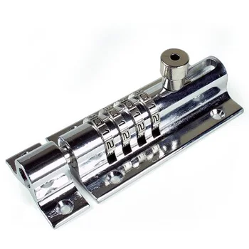 

Password door lock combination sliding cast iron bolt lock, mechanical code lock pin for easy installation