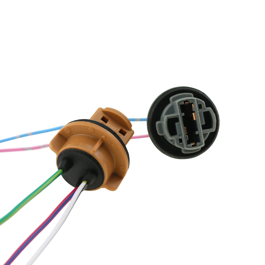 YCCPAUTO T20 7440 7443 LED Bulb Socket Parking Side Light Lamp Wiring Harness Cable Holder Stand Adapter Connector 2PCS-in Car Light Accessories from ...