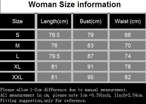 woman size