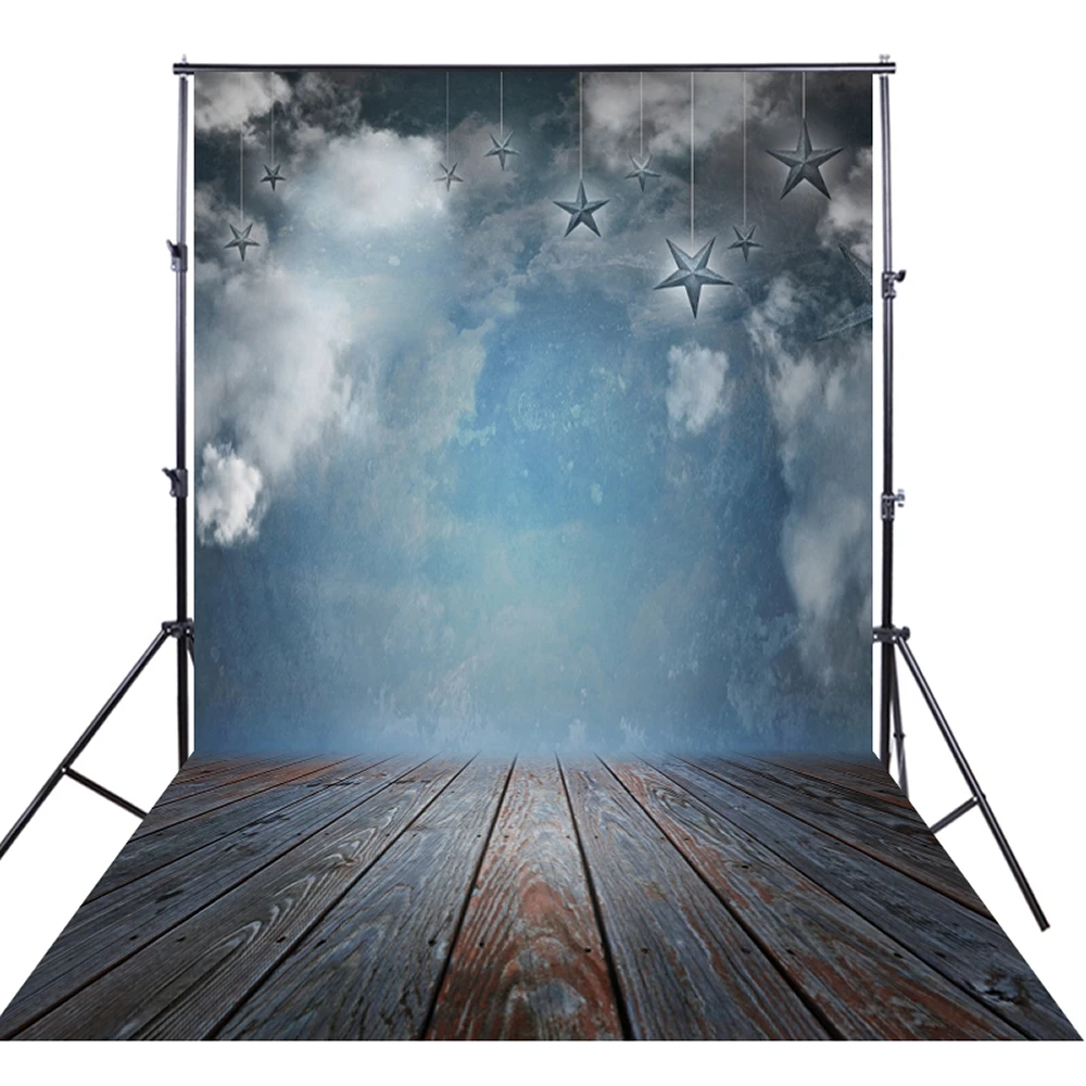 

HUAYI backdrop for photo booth photocall traditional studio with floor star old-fashioned fantasy style background XT-3590