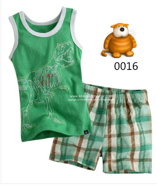 Детская одежда для сна для маленьких мальчиков и девочек, детская футболка с короткими рукавами+ шорты, Пижамный костюм, одежда для сна для мальчиков и девочек, домашняя одежда, пижамные комплекты gf - Цвет: color at picture