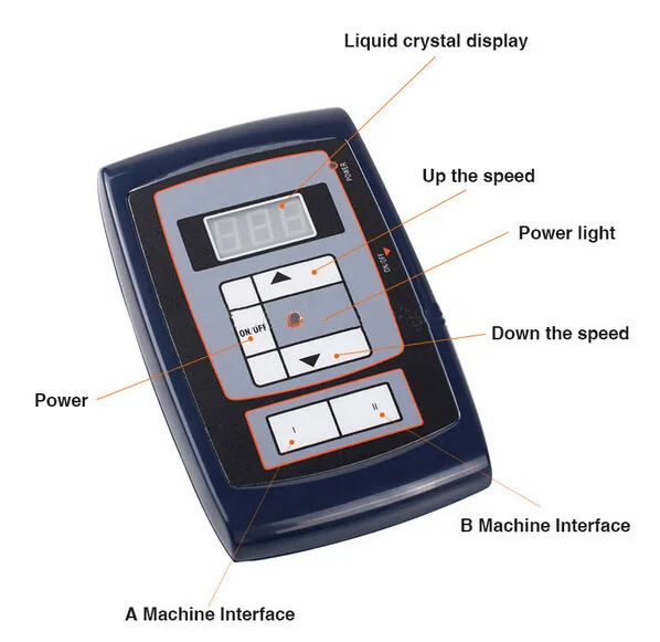 2014 New Tattoo Permanent Makeup Power Supply for Eyebrow Make up Kits Lips Tattoo Machine Kit