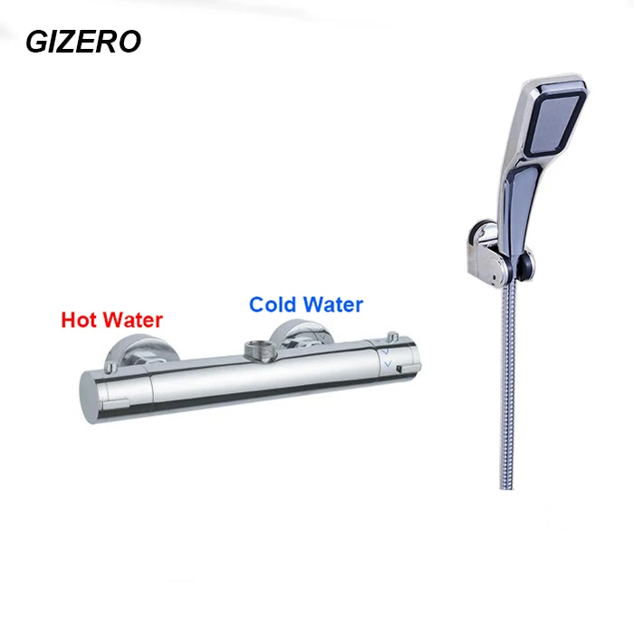 chrome doccia set parete del bagno rubinetti termostatici doccia a mano valvola miscelatrice termostatica rubinetto gru zr994 fa