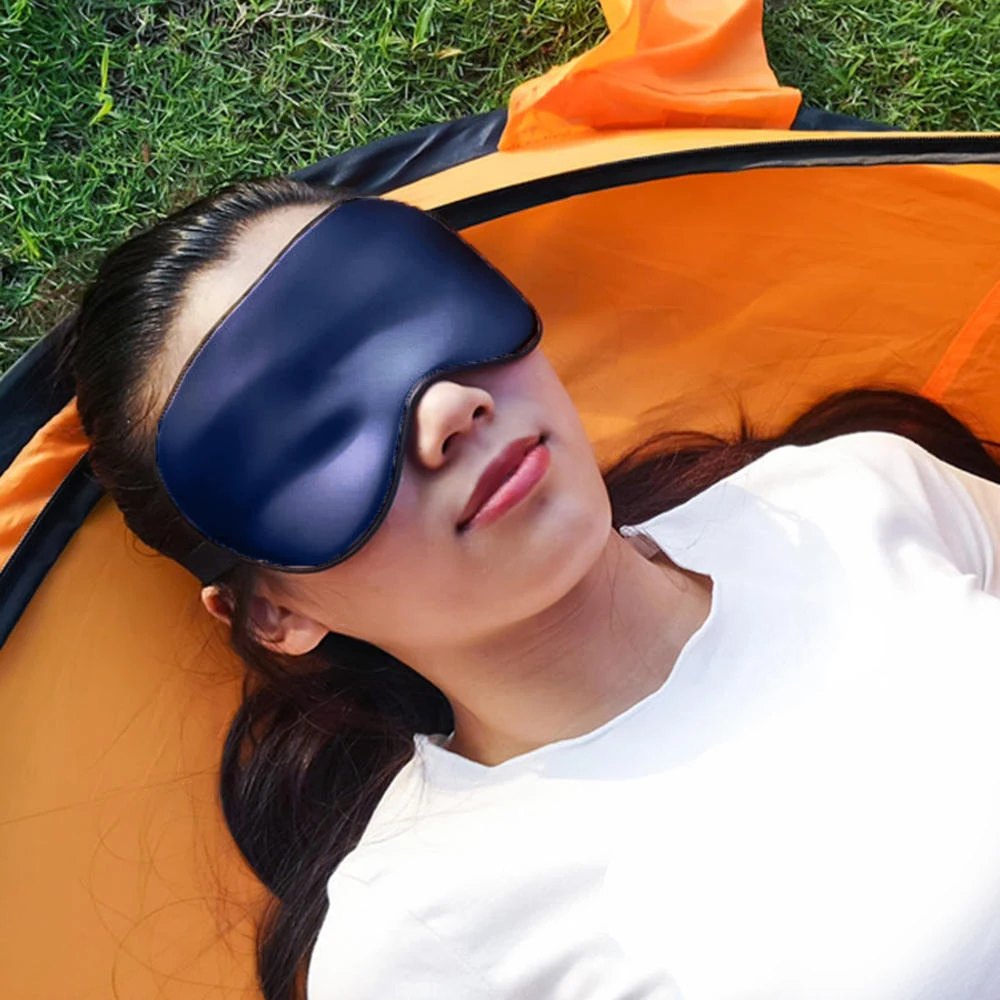 Ледяная шелковая маска для сна натуральный спальный глаз маска-козырек для глаз повязка для глаз для женщин и мужчин мягкая портативная повязка на глаза для путешествий