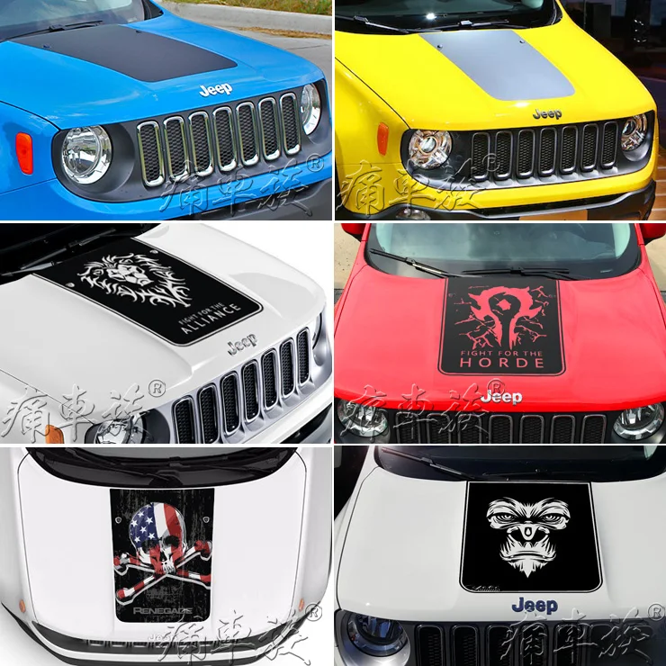 

Special Styling Car Decoration Stickers for Front Engine Cover of JEEP Freedom