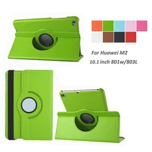 Plegable del Soporte del tirón Litchi PU de Cuero Funda Protectora de Piel para huawei mediapad m2 10.1 pulgadas 801 w/803l cubierta de la tableta accesorio