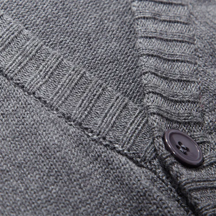 New Autumn Winter Men's Cardigan Knitted Vest Sweaters Sleeveless Standard Wool Cotton Soft Men Knitwear Clothing Christmas Gift  (10)