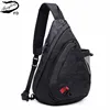 Fengdong waterproof fabric male crossbody bag small black camouflage sling chest bag one shoulder bags for women bagpack daypack ► Photo 2/6