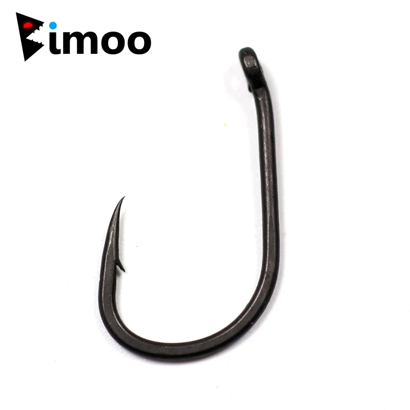 

Bimoo 20pcs Teflon Coated Strong Carp Fishing Hooks High Carbon Steel Matte Black Micro Barb Size 2 4 6 8 10 Withy Pool Rig Hook
