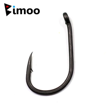 

Bimoo 20pcs Teflon Coated Strong Carp Fishing Hooks High Carbon Steel Matte Black Micro Barb Size 2 4 6 8 10 Withy Pool Rig Hook