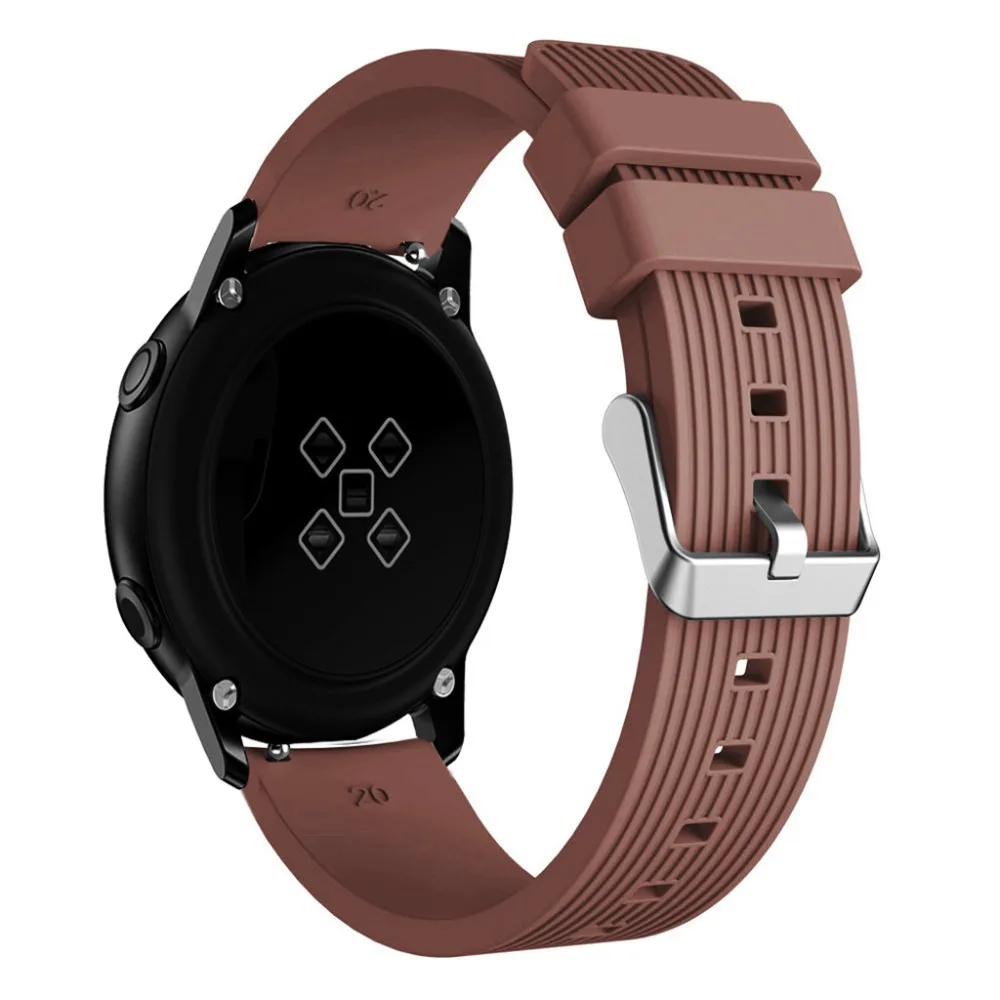 20 мм силиконовые спортивные часы ремешок замена ремешок для samsung Galaxy Watch Active gear S2 классический спортивный Correa Amazfit браслет