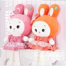 Мягкие животные 70 см прекрасный кролик плюшевые игрушки розовый или оранжевый цвет подушка подарок, мягкая кукла w3519